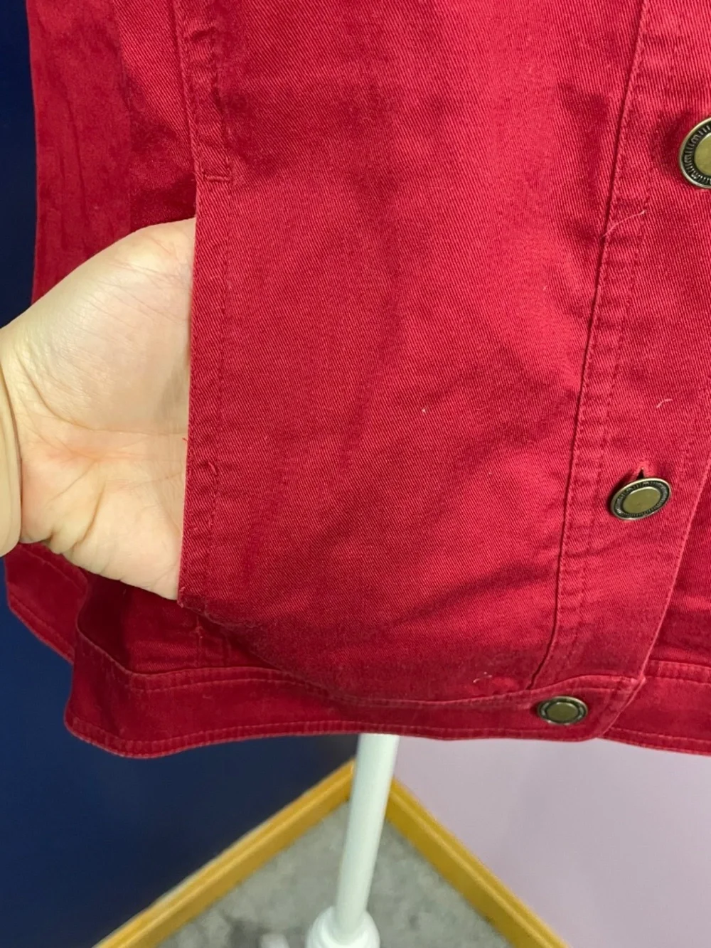 Christopher & Banks Red Utility Jacket